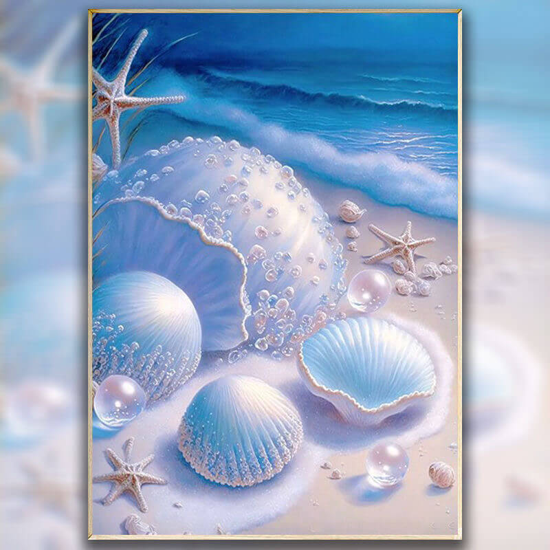 5D DIY Diamond Painting - Full Round / Square - Beach Shells