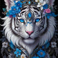 5D DIY Beautiful Tiger  Diamond Painting
