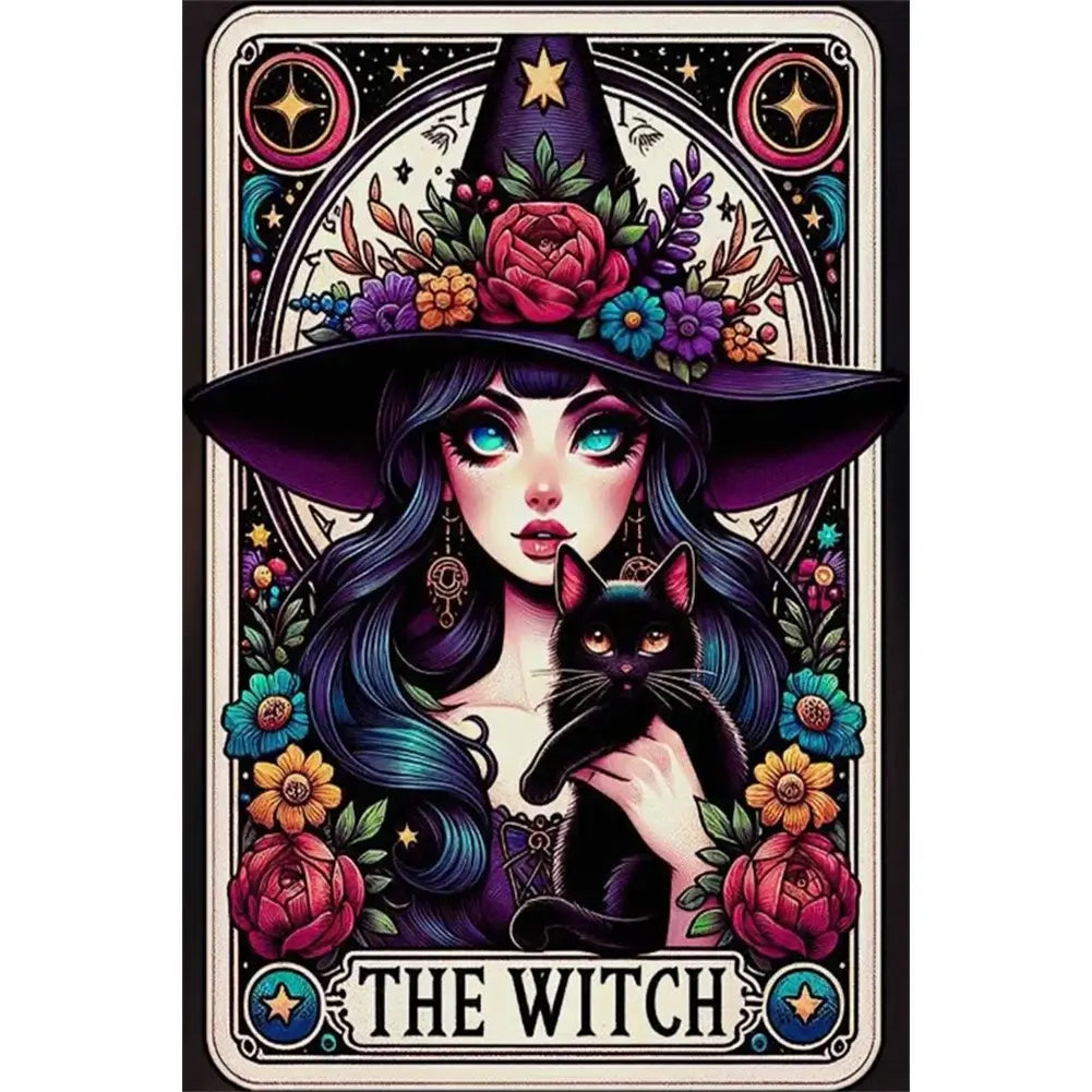 Halloween Beautiful Witch Diamond Art