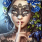 beauty with mask diamond painting