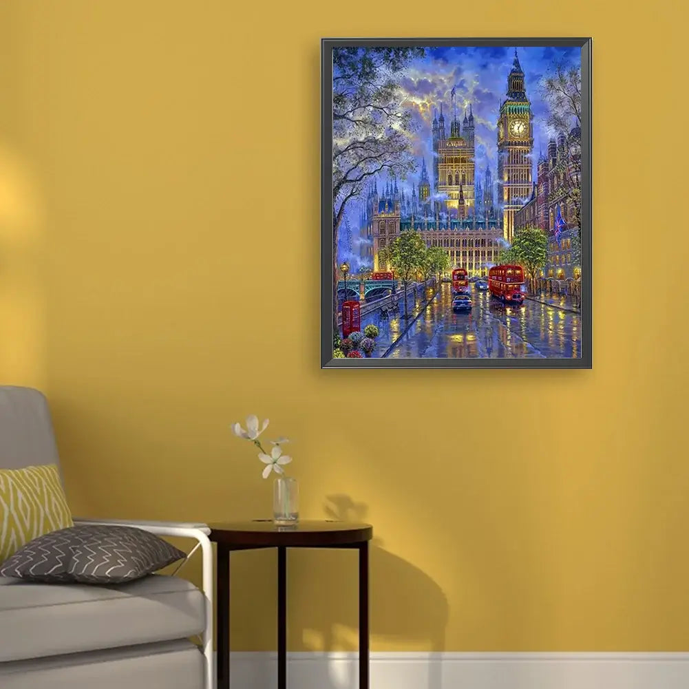 DIY Big Ben Paint By Number Acrylic Oil Painting
