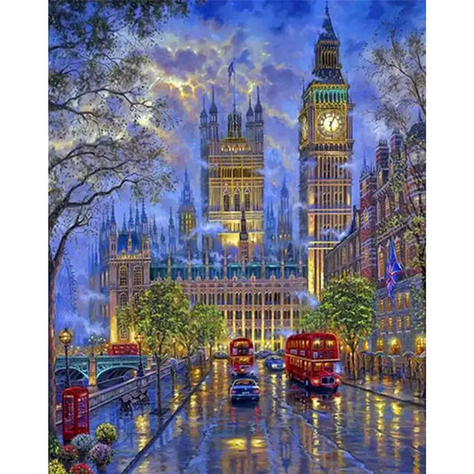 Big Ben Paint By Number Acrylic Oil Painting
