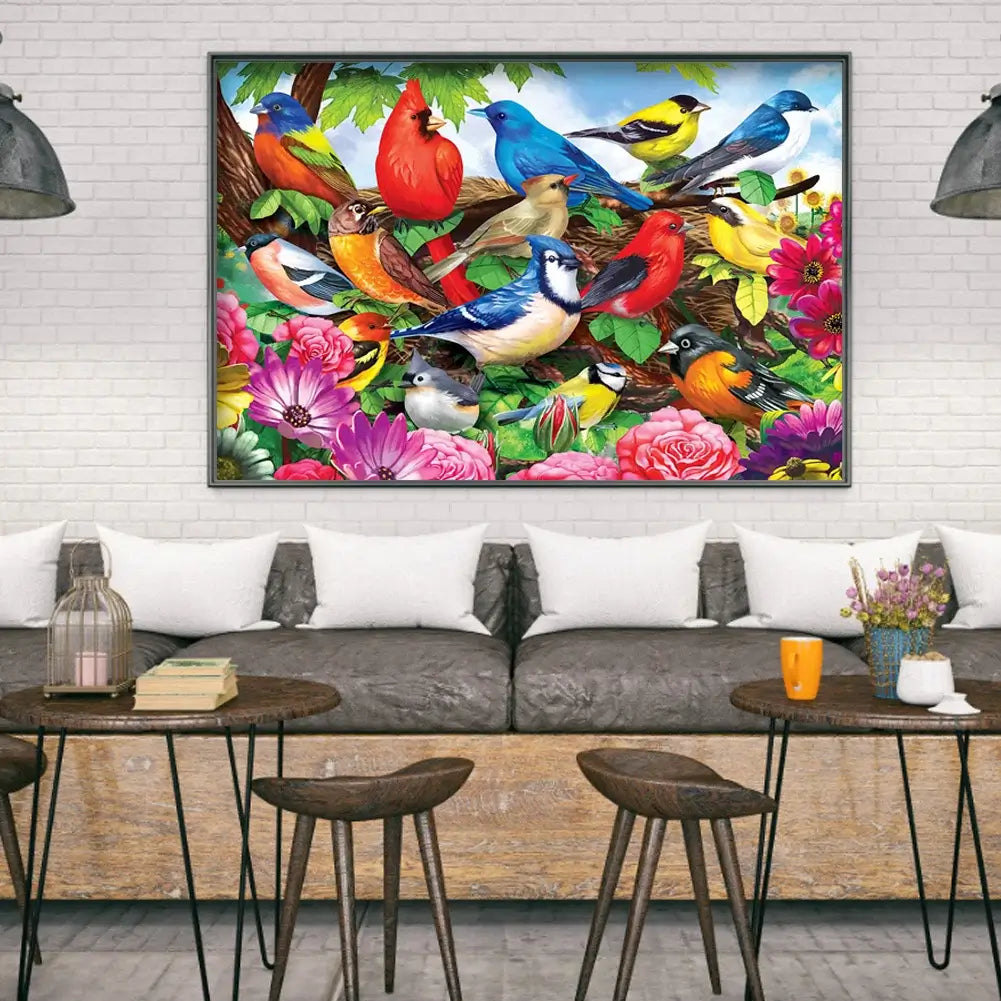 Birds and Flowers 5D DIY Diamond Painting