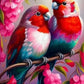 Diamond Painting - Full Round / Square - Red Birds