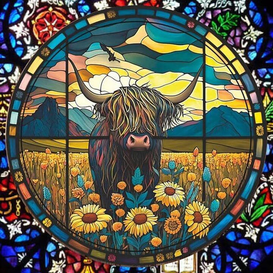 5D DIY Diamond Painting - Full Round / Square - Bison Stained Glass