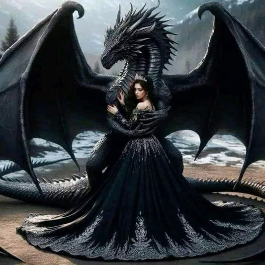 Black Dragon diamond art