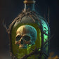 Bottle Skeleton Halloween Diamond Art Kit