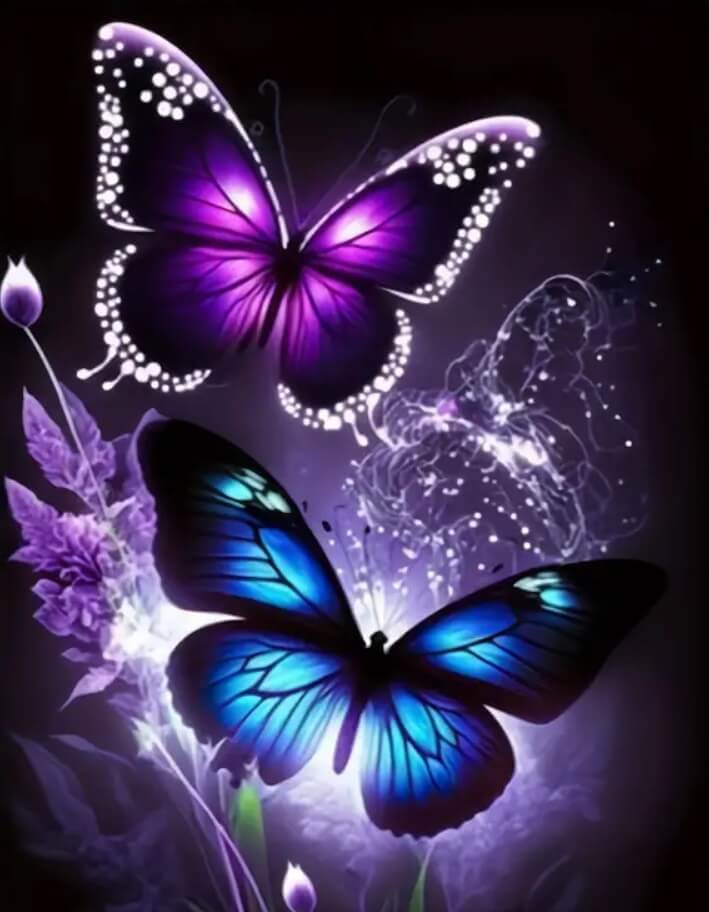 Sparkling Butterfly 5D DIY Diamond Painting