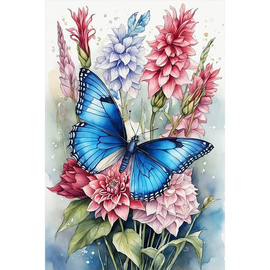 Butterfly and Flower 5D DIY Diamond Painting Kit