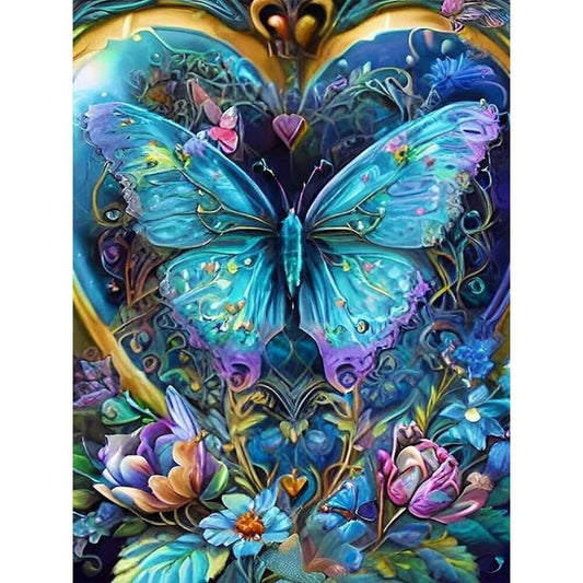 5D DIY Diamond painting - Full Round / Square - Butterfly Flowers