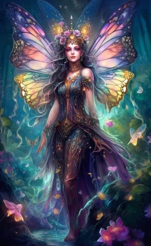 butterfly fairy diamond painting