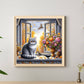 Cat By Window Diamond Painting Kit