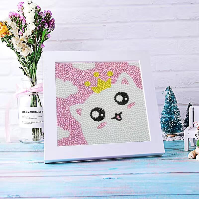 cat diamond art for kid