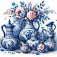 Blue Ceramics Diamond Art Kit