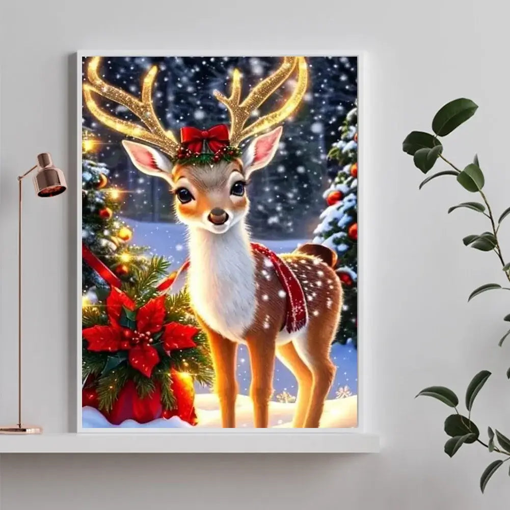 Christmas Deer 5D DIY Diamond Painting 