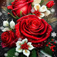 Christmas Rose Flower Diamond Painting