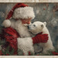 Santa Claus And Dog Diamond Art