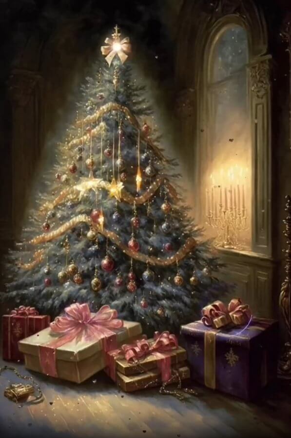 Christmas Tree Diamond Painting Kits