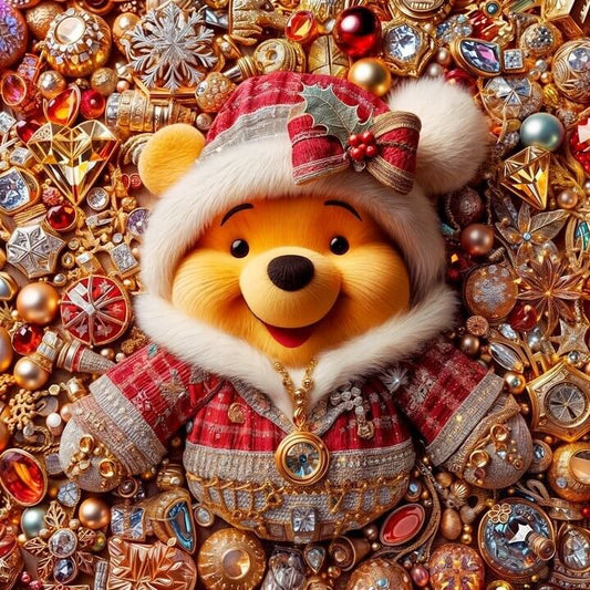 Christmas Winnie The Pooh Diamond Art Kit