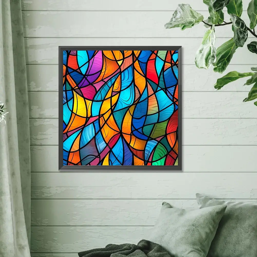 Color Block Stained Glass 5D DIY Diamond Art