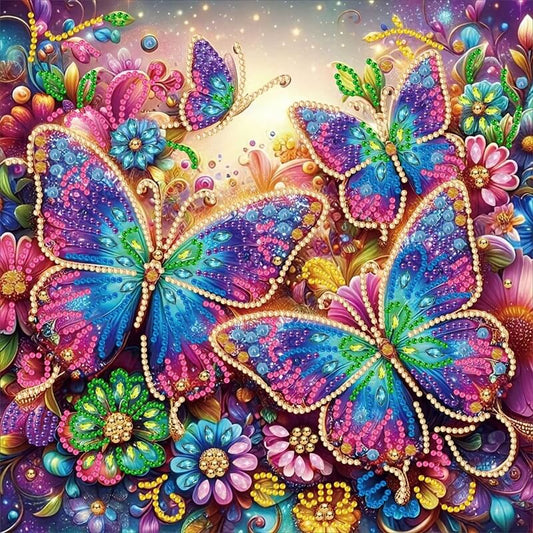 Colorful Butterfly Special Shaped Diamond Painting