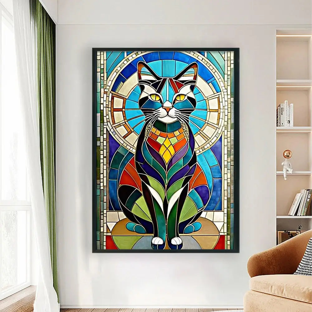 colorful cat diy cross stitch kits