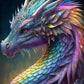 colorful dragon diamond painting kit