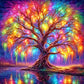 Colorful Tree By The Lake 5D DIY Diamond Painting
