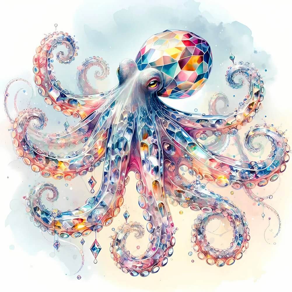 Crystal Octopus Diamond Art 