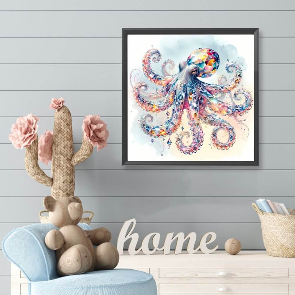 Crystal Octopus Diamond Art Kit