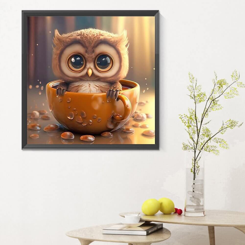 Cup Owl 5D DIY Diamond Painting kIT