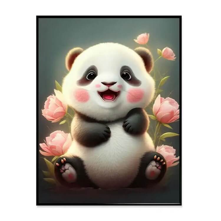 cute gaint panda full drill diamond painting