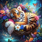 Cute Tiger diamond painting