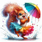 Dancing Squirrel Diamond Art Kit