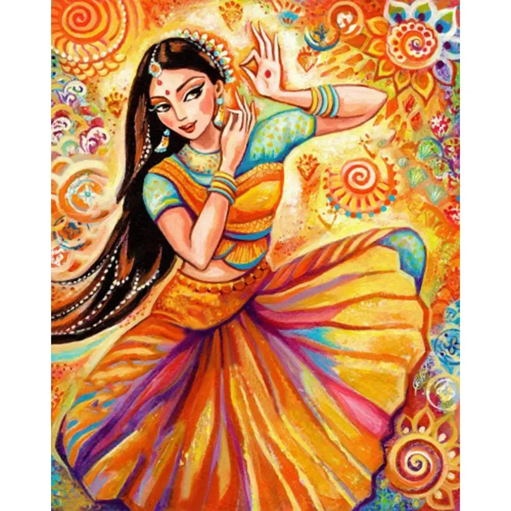 Indian Dancing Woman Diamond Art