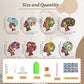 diamond painting earring sizes and package details