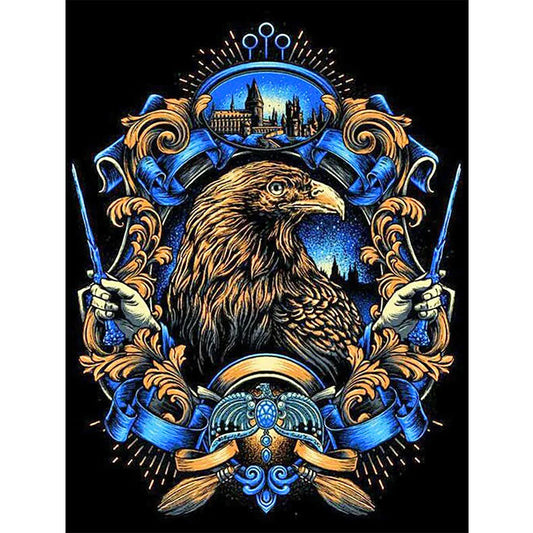 Zipper Bag 5D DIY Harry Potter Diamond Painting Hogwarts Castle Eagle  Moonlight Sticker Diamond Embroidery Art
