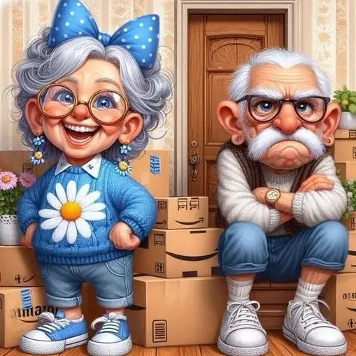 Old Couple DIY Diamond Painting