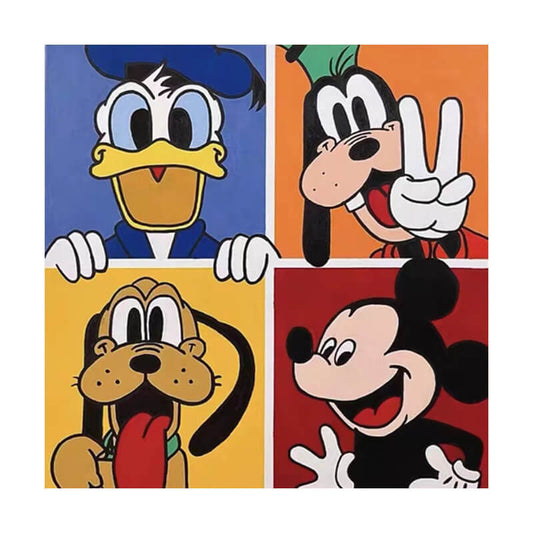 Disney Pluto And Mickey Mouse - 5D Diamond Painting