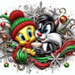 Sylvester and Tweety Full Round / Square Diamond Painting Kits