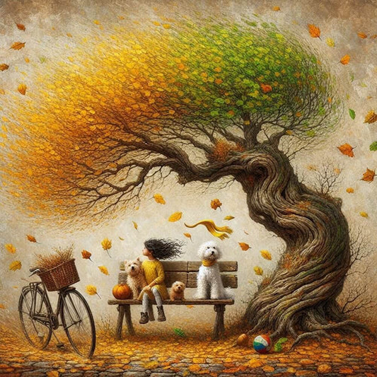 Autumn Tree diamond art kit