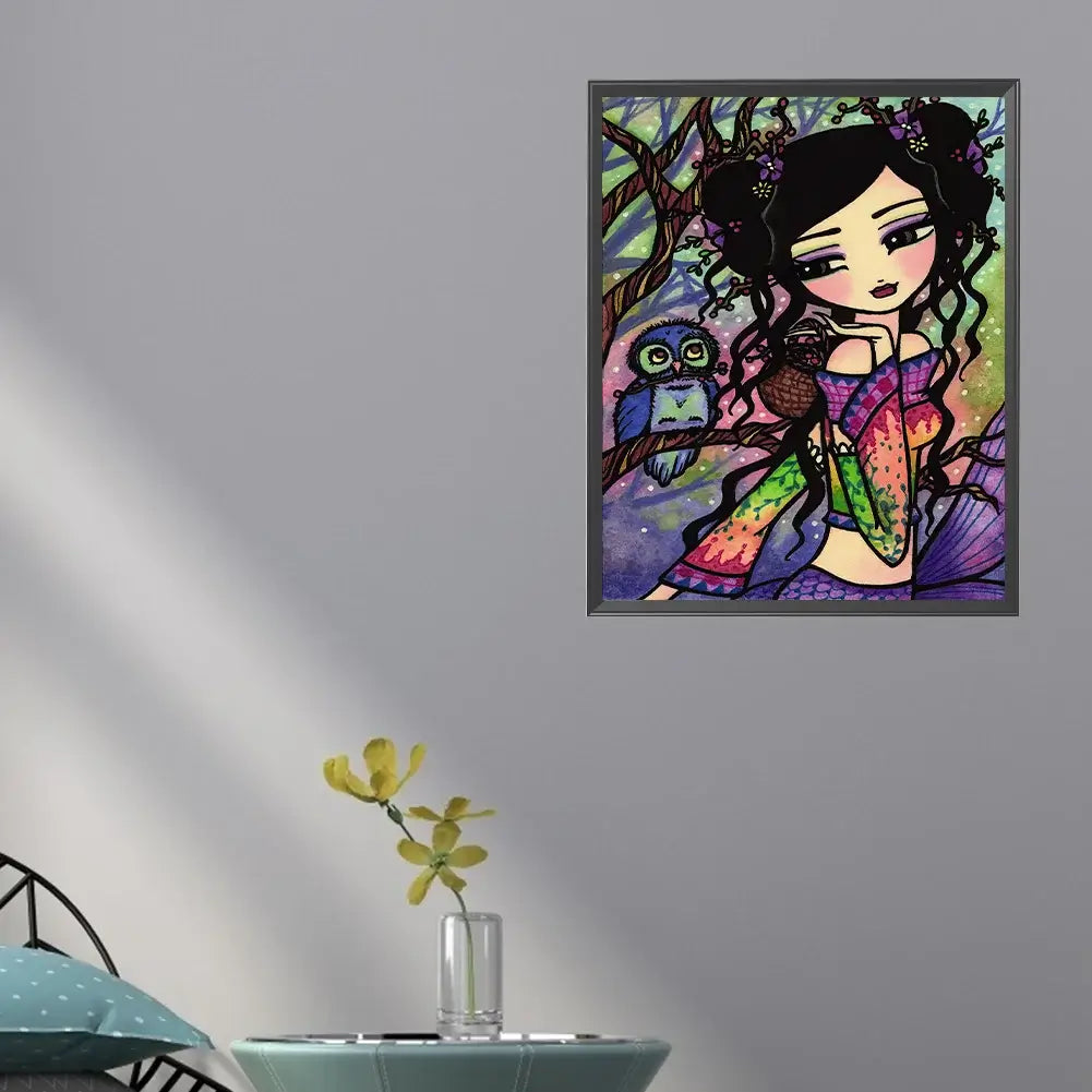5D DIY Abstract Girl Diamond Painting
