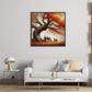 Sitting Under Autumn Tree Diamond Art