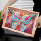 Butterfly Diamond Painting Wooden Serving Tray kit