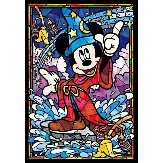 Micky Mouse Stained Glass 5D DIY Diamond Painting