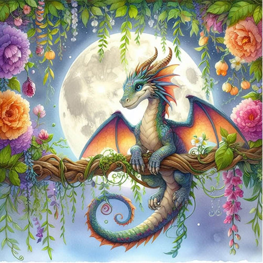 Dragon On Branch 5D DIY Diamond Painting