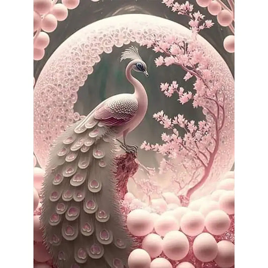 Cherry Tree Peacock 5D DIY Diamond Painting