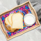 DIY mandala diamond art decor wooden food serving tray