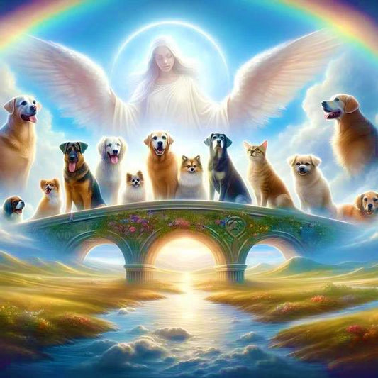 Dogs And Angel Diamond Painting
