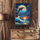 Dolphin Under Moon Diamond Painting